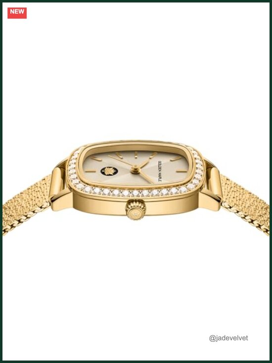Ladies Elegant Stainless Steel Watch with Crystal Bezel Water Resistant main image 5